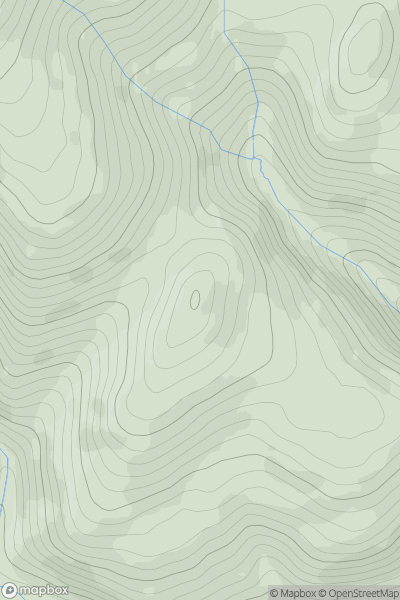 Thumbnail image for Braich Ddu showing contour plot for surrounding peak