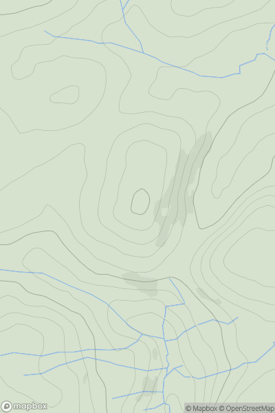 Thumbnail image for Moel y God showing contour plot for surrounding peak
