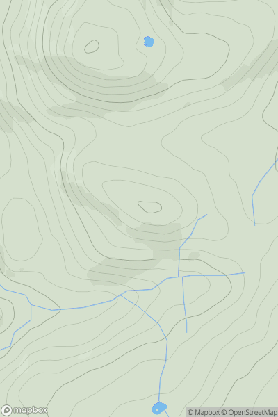 Thumbnail image for Ffrith Bedwyn showing contour plot for surrounding peak
