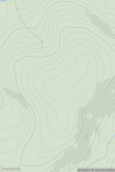 Thumbnail image for Bryn Golau showing contour plot for surrounding peak
