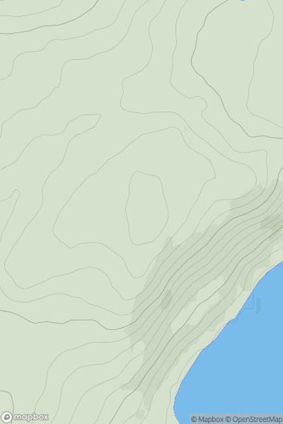 Thumbnail image for Bryn-moel-uchaf showing contour plot for surrounding peak