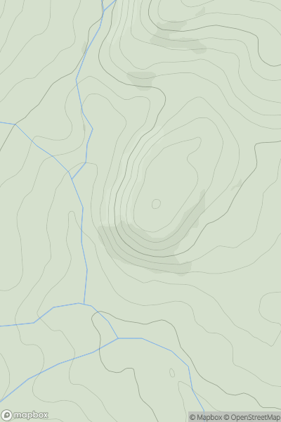 Thumbnail image for Moel Lloran showing contour plot for surrounding peak