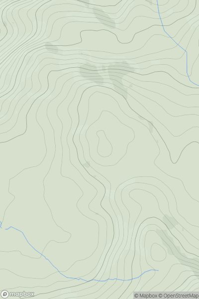 Thumbnail image for Craigymerwydd showing contour plot for surrounding peak
