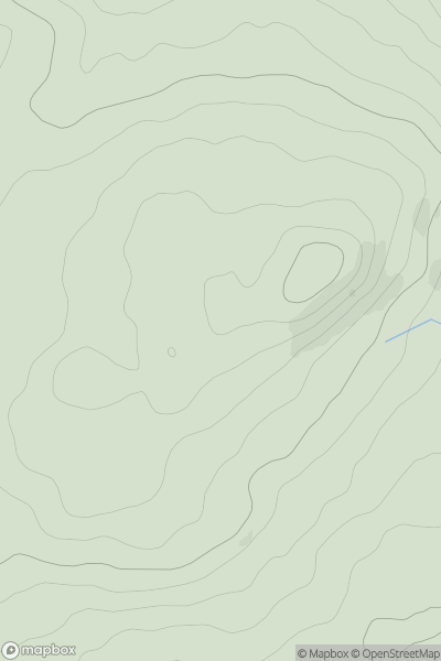 Thumbnail image for Bryn-coch showing contour plot for surrounding peak