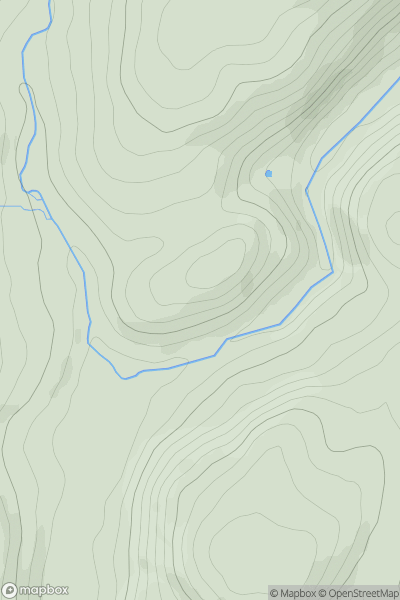 Thumbnail image for Garth y Wig showing contour plot for surrounding peak