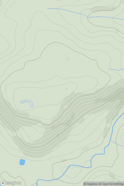 Thumbnail image for Allt Dolanog showing contour plot for surrounding peak