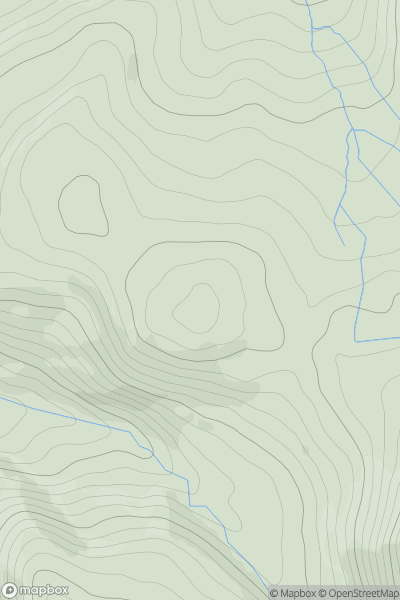 Thumbnail image for Pen y Cydgoed showing contour plot for surrounding peak