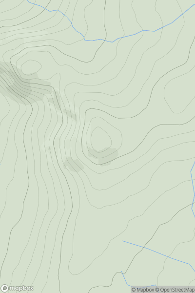 Thumbnail image for Moel Isallt showing contour plot for surrounding peak