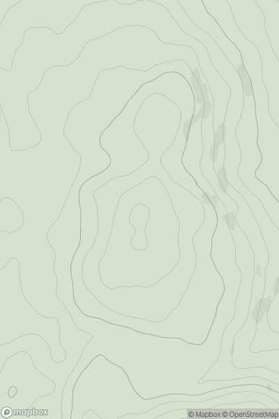 Thumbnail image for Gwernymynydd showing contour plot for surrounding peak