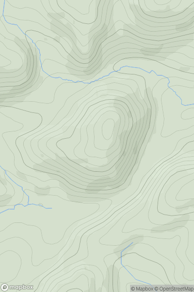 Thumbnail image for Grave Hill showing contour plot for surrounding peak