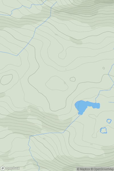 Thumbnail image for Pen Llyn y Garnedd showing contour plot for surrounding peak