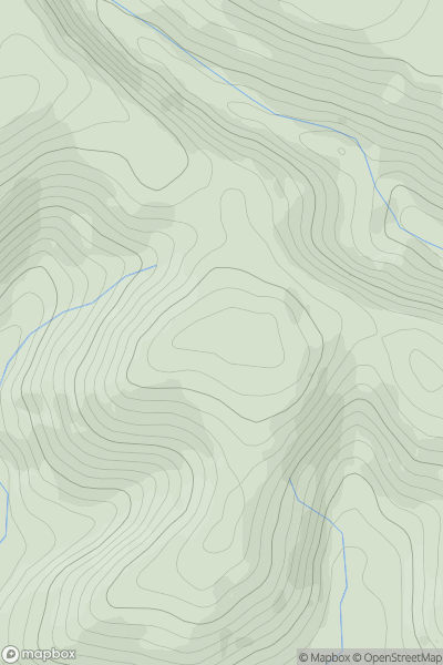 Thumbnail image for Cefn Llwyd showing contour plot for surrounding peak