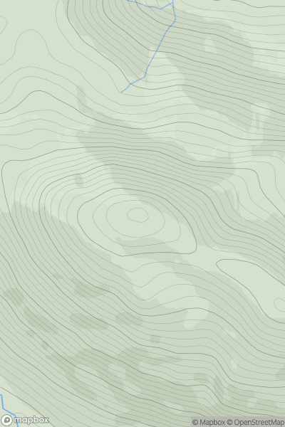 Thumbnail image for Beinn Bheigier showing contour plot for surrounding peak