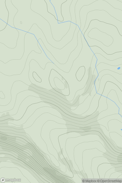 Thumbnail image for Y Fedw showing contour plot for surrounding peak