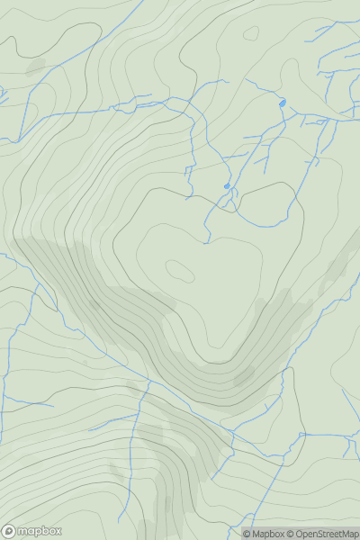 Thumbnail image for Yr Onen showing contour plot for surrounding peak