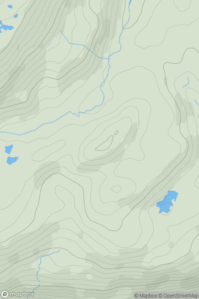 Thumbnail image for Moel Dduallt showing contour plot for surrounding peak