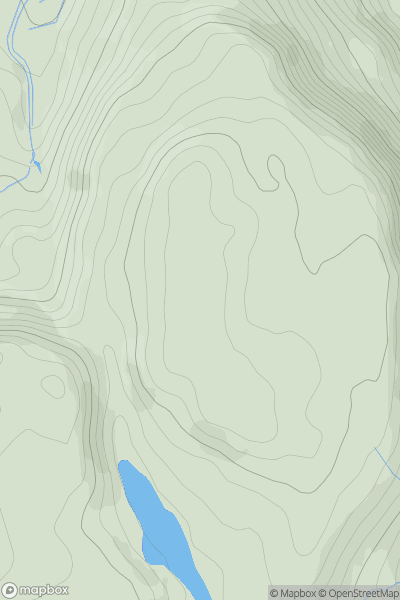 Thumbnail image for Parc Uchaf Gwydyr showing contour plot for surrounding peak