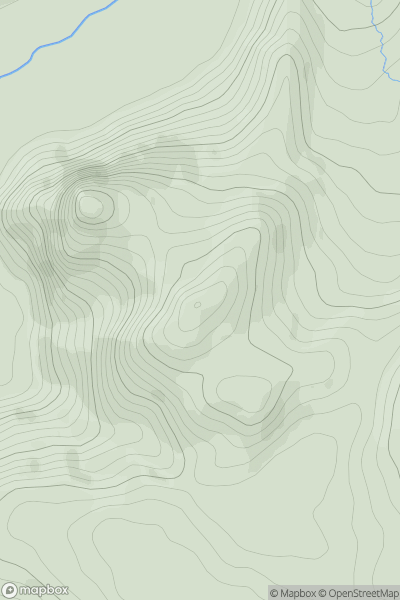 Thumbnail image for Birds' Rock showing contour plot for surrounding peak