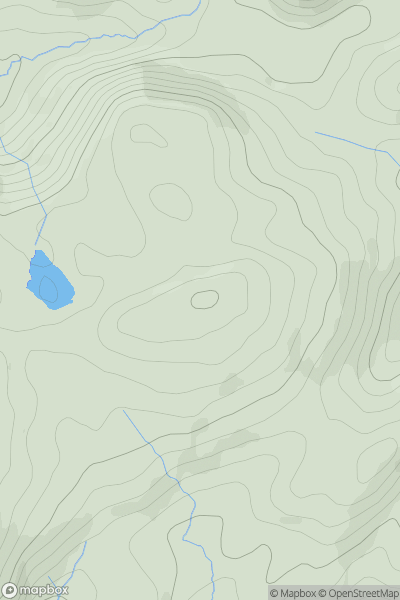 Thumbnail image for Mynydd-y-Llyn showing contour plot for surrounding peak