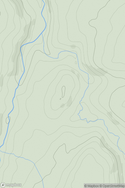 Thumbnail image for Pen Gwern-llifion showing contour plot for surrounding peak