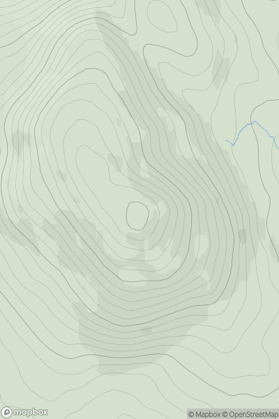 Thumbnail image for Sgarbh Breac showing contour plot for surrounding peak