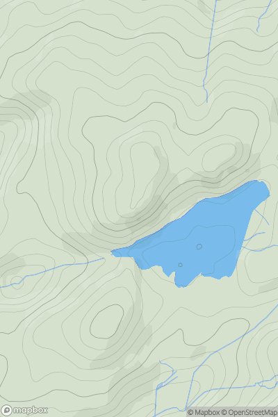 Thumbnail image for Moel Tecwyn West Top showing contour plot for surrounding peak