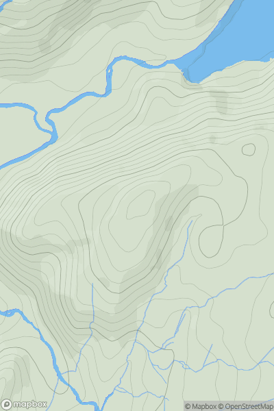 Thumbnail image for Craigeryr showing contour plot for surrounding peak