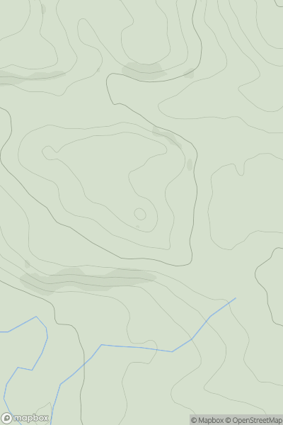 Thumbnail image for Moel Drehaearn showing contour plot for surrounding peak
