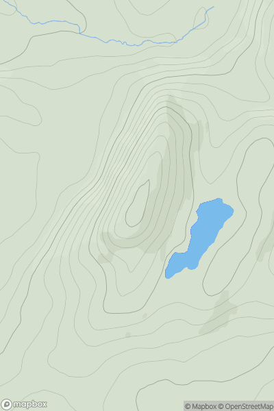 Thumbnail image for Giur-bheinn showing contour plot for surrounding peak