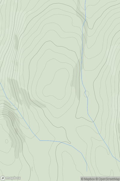 Thumbnail image for Pen Pentre-bach showing contour plot for surrounding peak