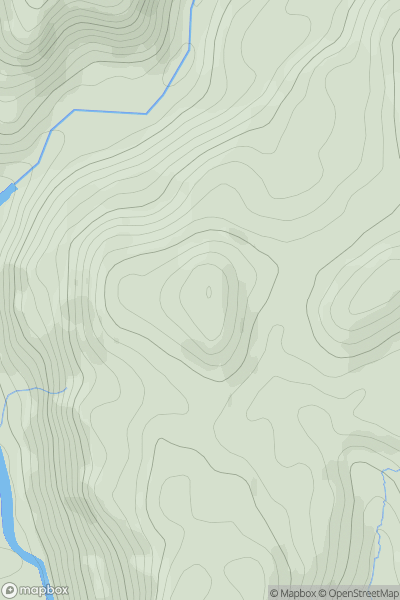 Thumbnail image for Bryn Merllyn showing contour plot for surrounding peak