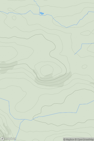 Thumbnail image for Cefn-y-braich showing contour plot for surrounding peak