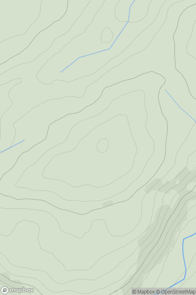 Thumbnail image for Moel Neuaddlwyd showing contour plot for surrounding peak