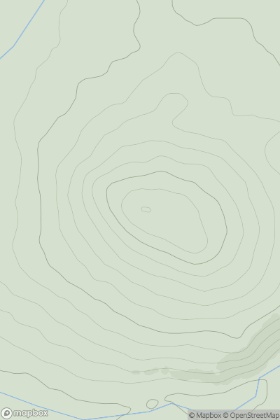 Thumbnail image for Garn Bentyrch showing contour plot for surrounding peak