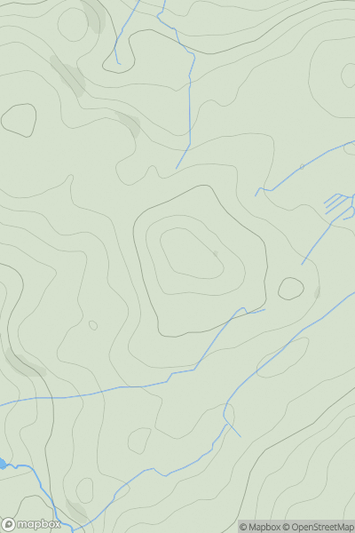 Thumbnail image for Penyglannau showing contour plot for surrounding peak