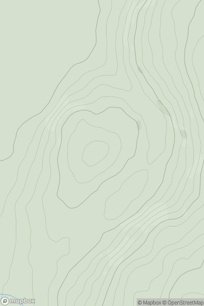 Thumbnail image for Pen Ty'n-y-coed showing contour plot for surrounding peak