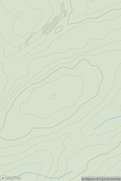 Thumbnail image for Garth-lwyd showing contour plot for surrounding peak