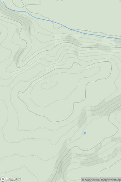 Thumbnail image for Ffridd Mathrafal showing contour plot for surrounding peak