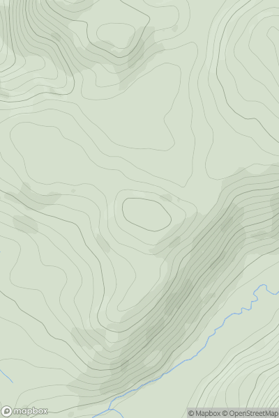 Thumbnail image for Pen Coed-y-gof showing contour plot for surrounding peak