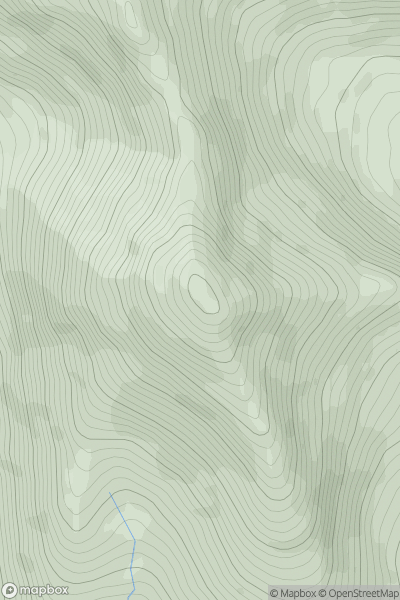 Thumbnail image for Goatfell (Goat Fell) showing contour plot for surrounding peak