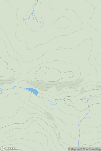 Thumbnail image for Pen-y-cae showing contour plot for surrounding peak
