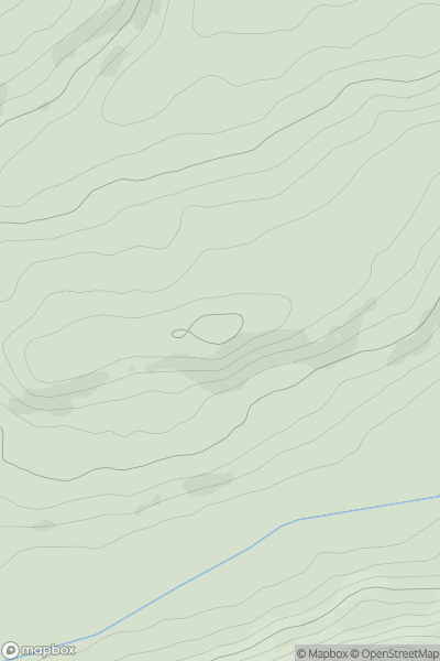 Thumbnail image for Pen Glan-y-llyn showing contour plot for surrounding peak
