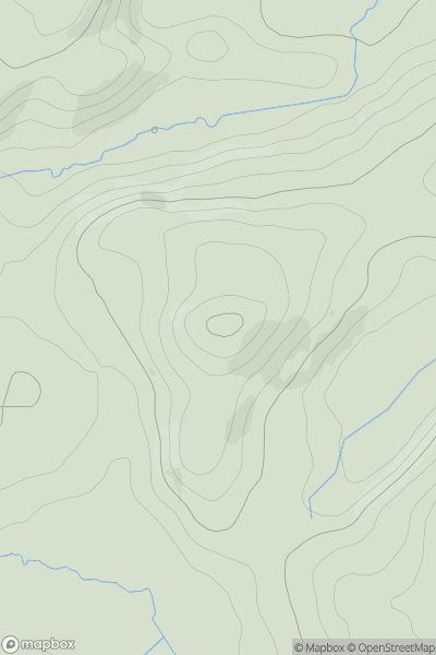 Thumbnail image for Penpentre showing contour plot for surrounding peak