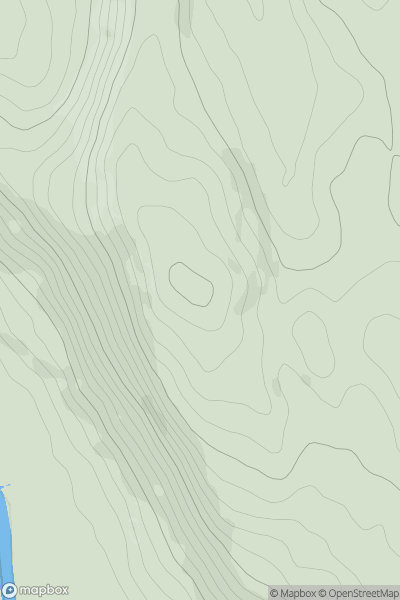 Thumbnail image for Cadair Ifan Goch showing contour plot for surrounding peak