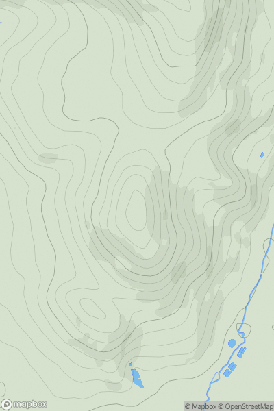 Thumbnail image for Moel-y-Gaer showing contour plot for surrounding peak