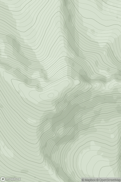 Thumbnail image for Caisteal Abhail showing contour plot for surrounding peak