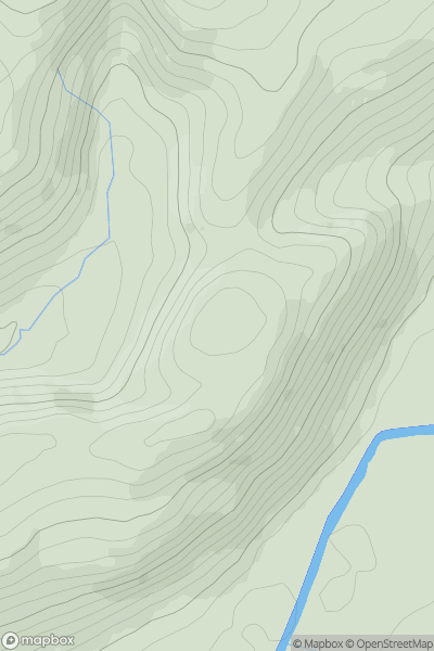 Thumbnail image for Pen Coed-Dolfonddu showing contour plot for surrounding peak