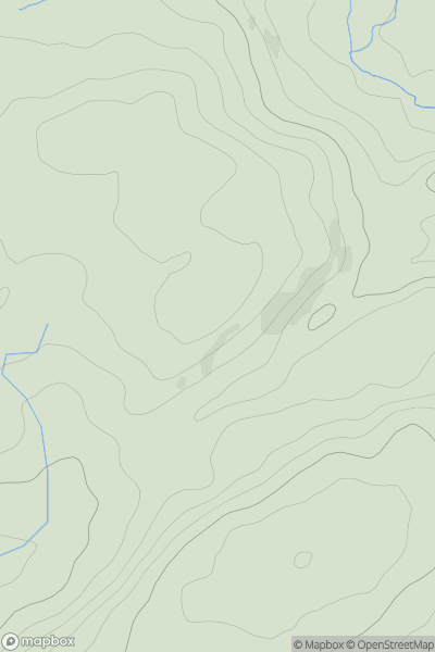 Thumbnail image for Pen-y-bryn showing contour plot for surrounding peak