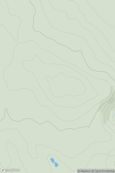 Thumbnail image for Crest Mawr showing contour plot for surrounding peak