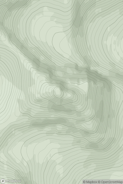 Thumbnail image for Cir Mhor showing contour plot for surrounding peak